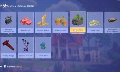 where to find grassy ore in disney dreamlight valley