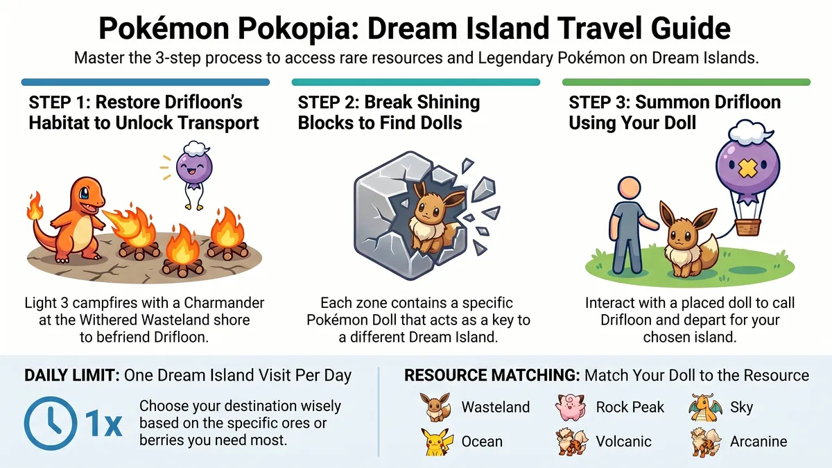 Pokémon Pokopia Dream Island Complete Guide