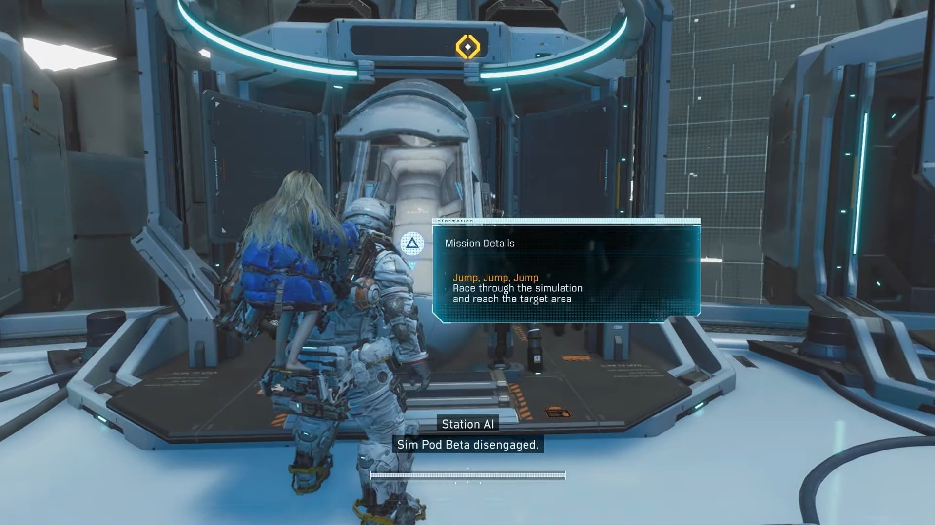 pragmata jump jump jump sim pod mission walkthrough