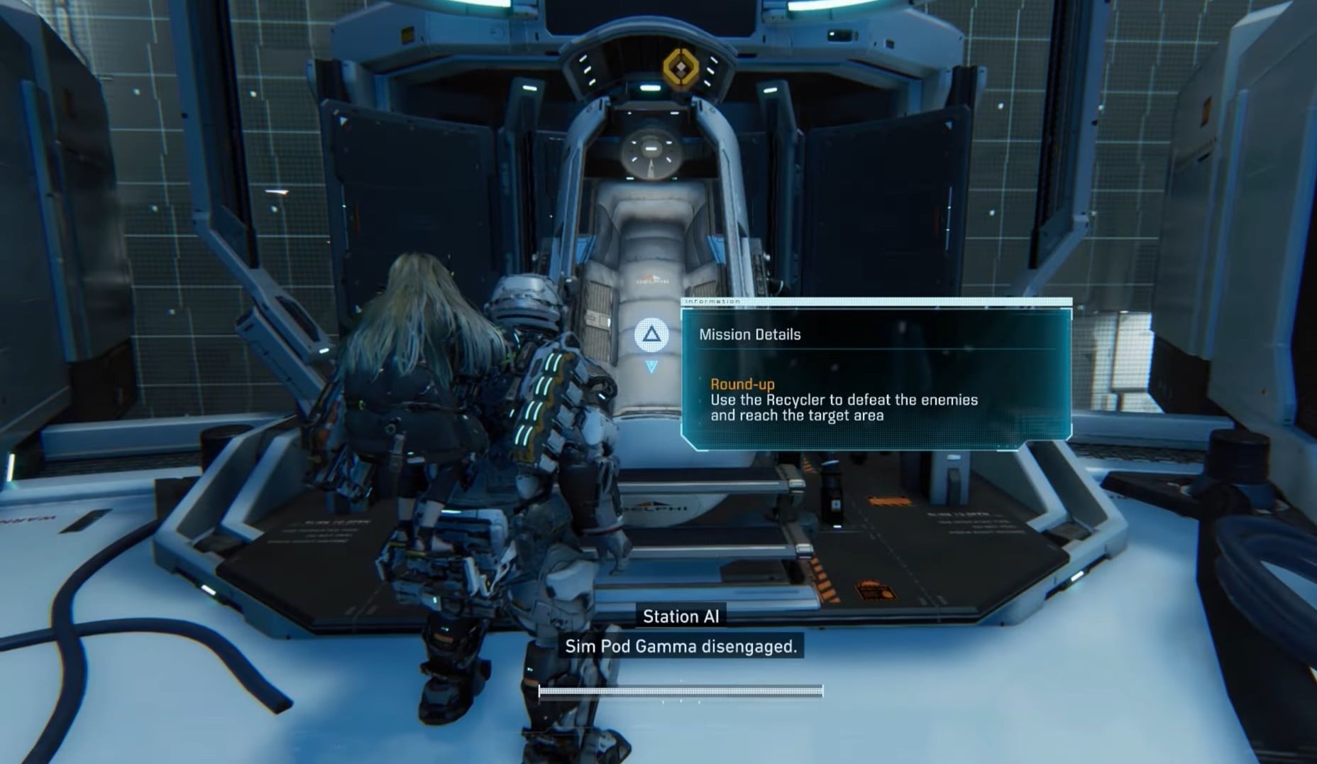 pragmata round-up sim pod mission walkthrough