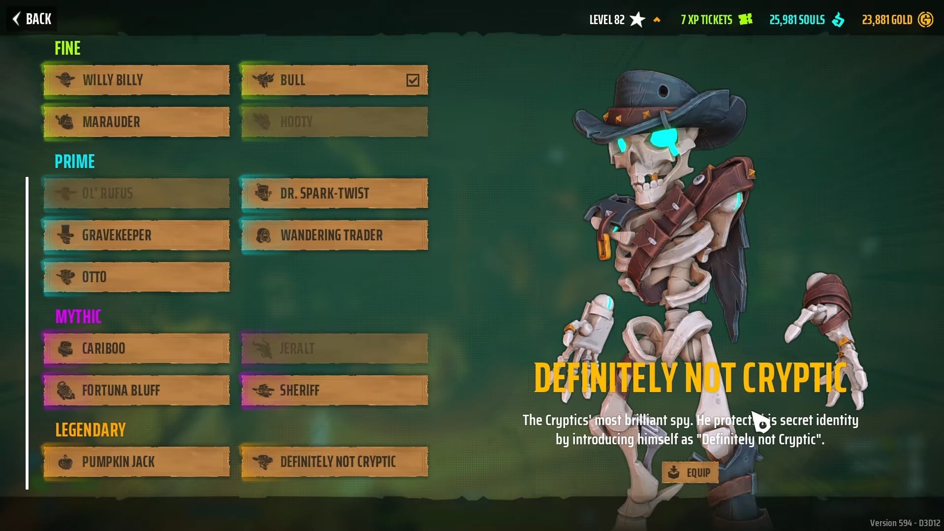 far far west how to unlock definitely not cryptic skin