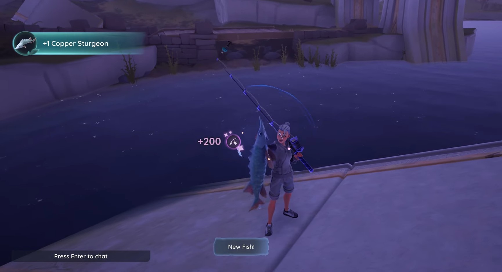 where to find and catch copper sturgeon in palia