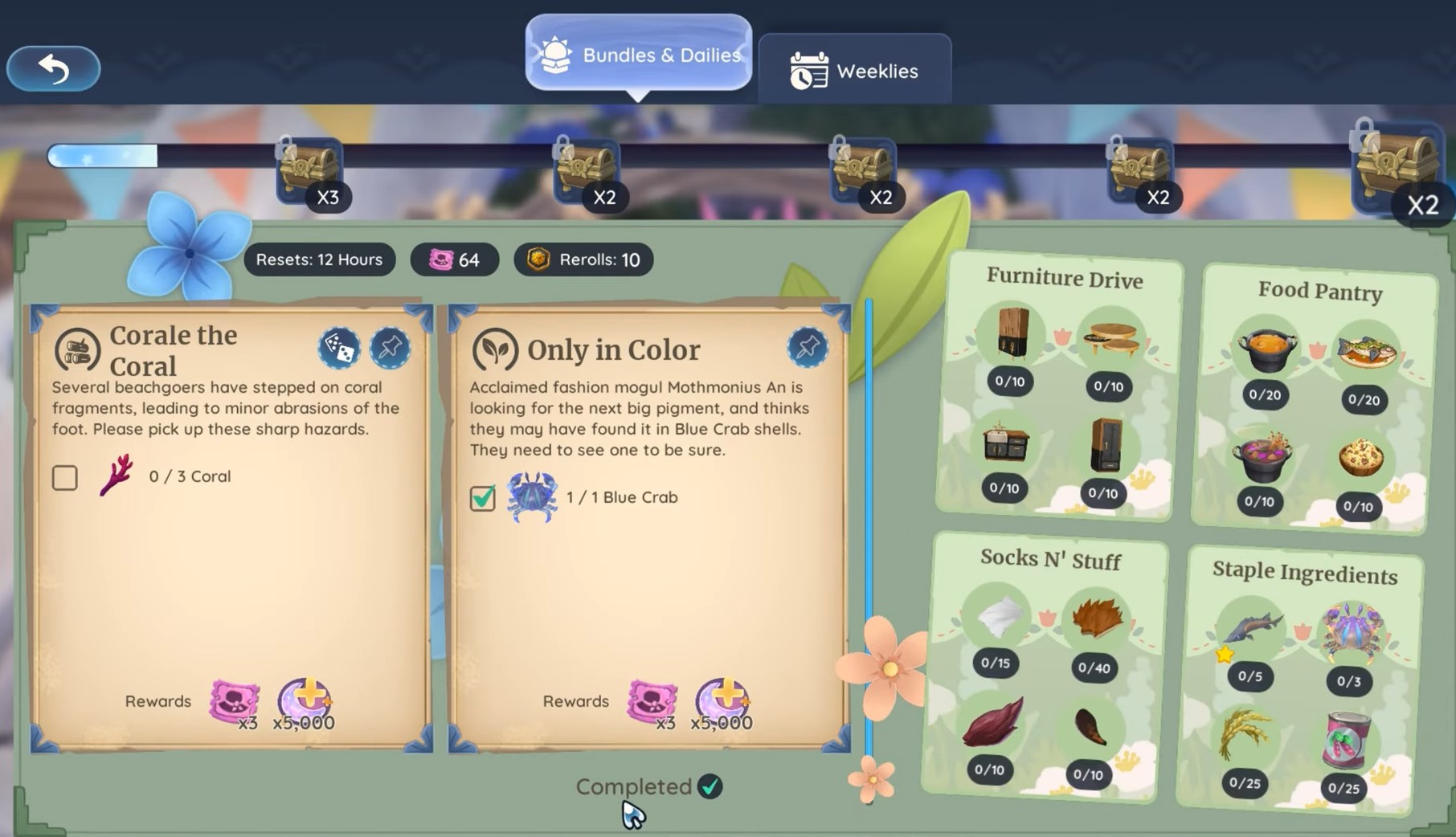 palia bulletin board heartstopping heartdropz bundles guide