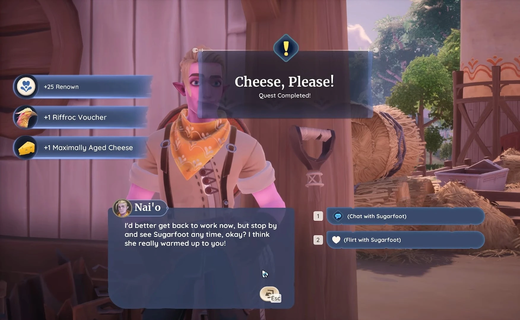 palia cheese, please quest guide