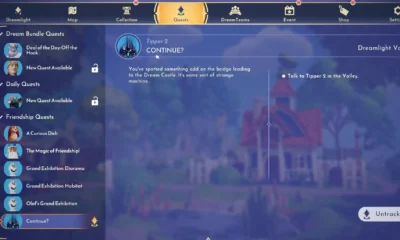 continue quest guide in disney dreamlight valley