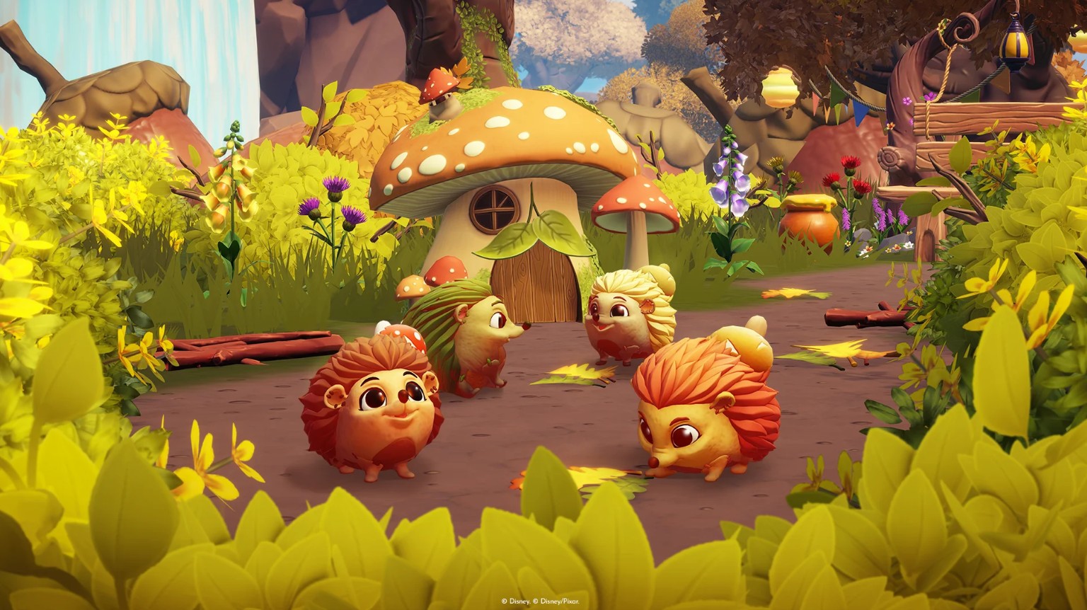 Hedgehog companions in Disney Dreamlight Valley