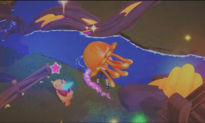 Catch sweet jelly from the blue ripples in the biomes of Honeyglow Woods in disney dreamlight valley