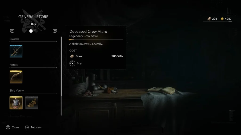 purchase deceased crew attire from the shop