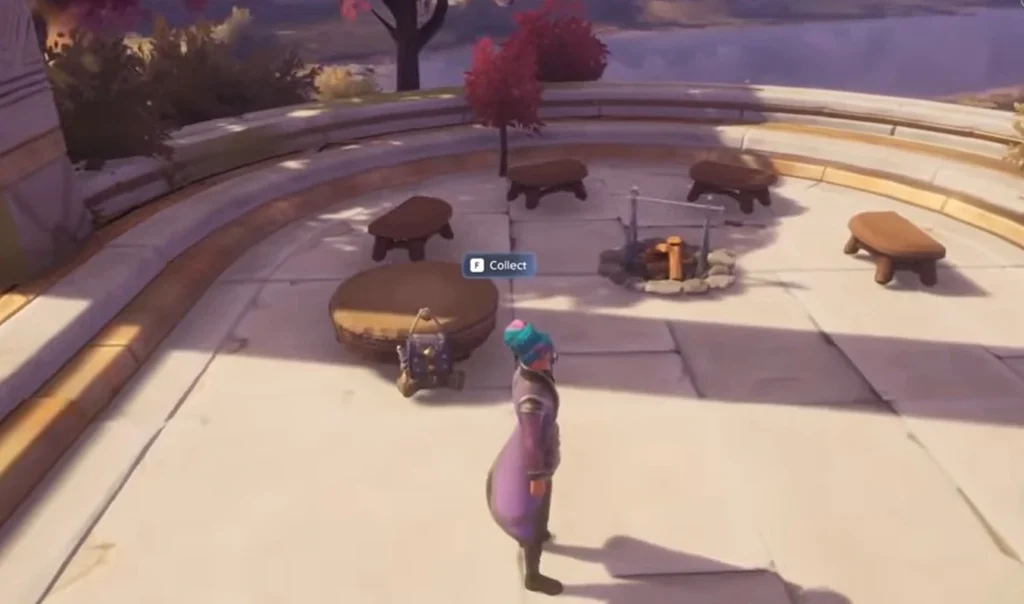 active campsite includes traveler cache