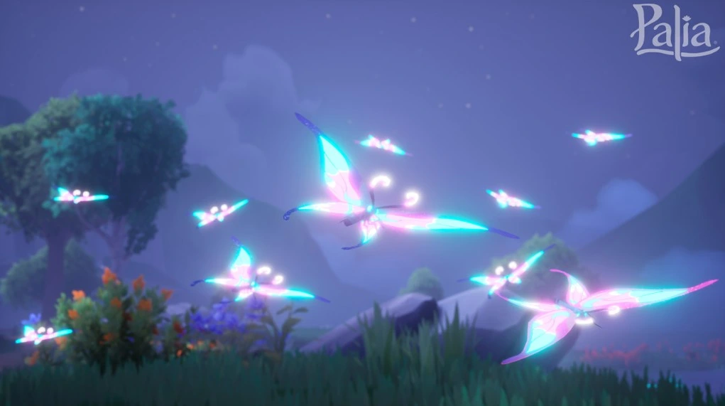 where to find and catch shimmerfly in palia