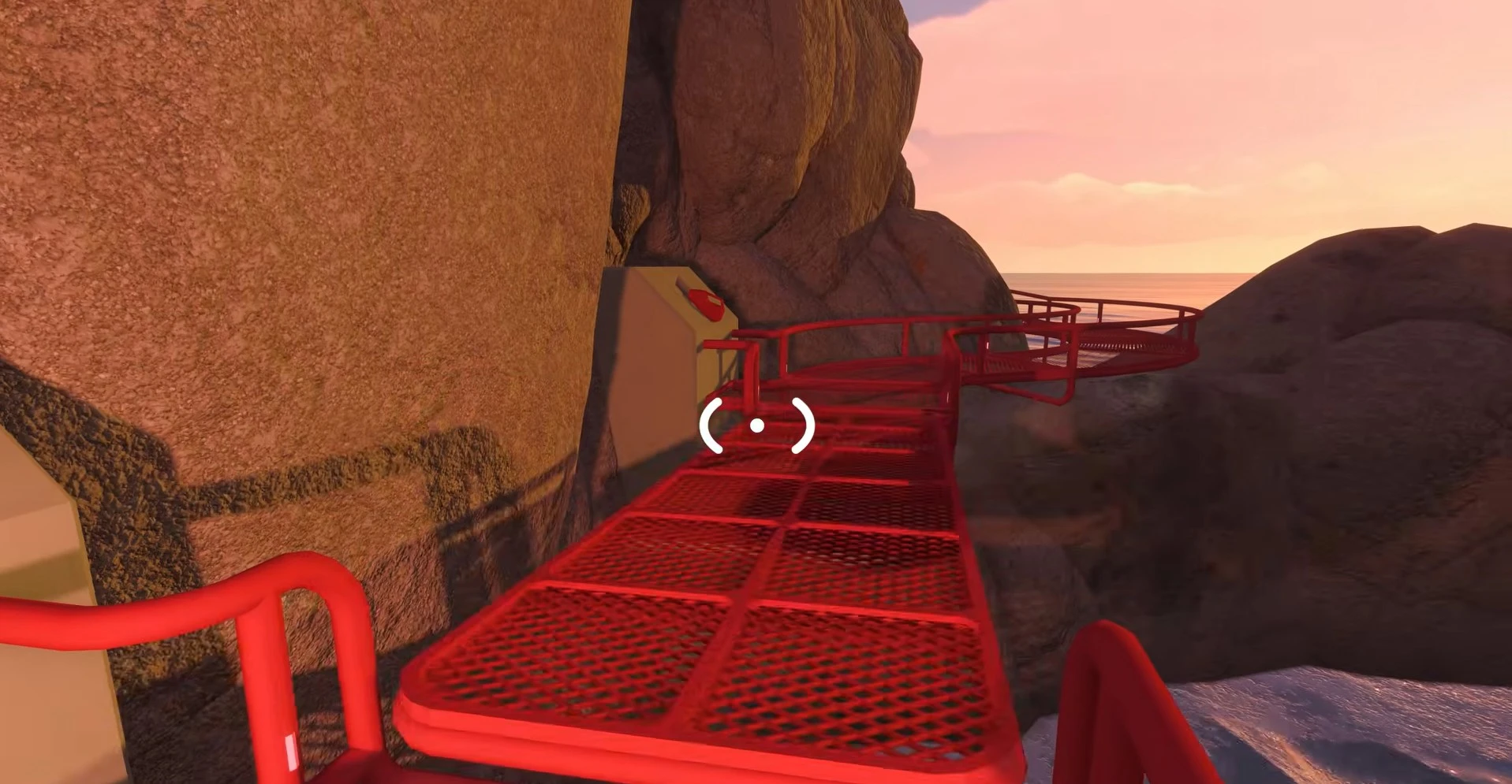big walk how to lower the red drawbridge