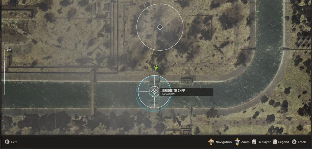 Bridge to CNPP location for Flickering Flare fragment