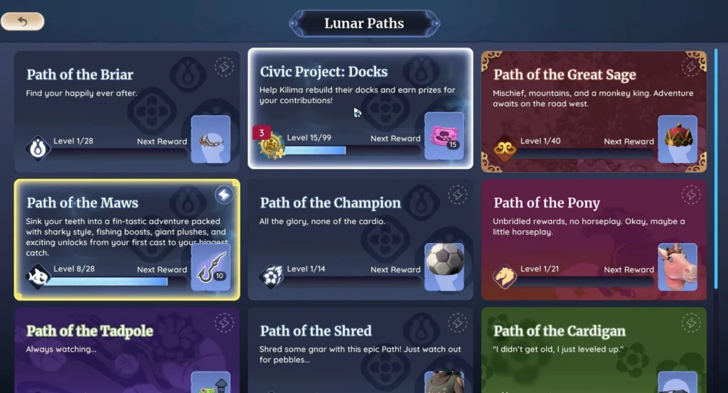 Get the Valhast Voucher at Tier 45 of the Civic Project: Docks