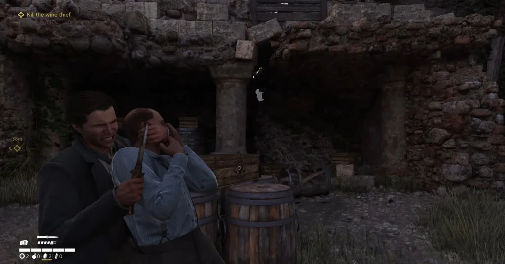 head to the cellar