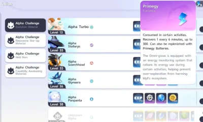 Aniimo - how to restore primegy