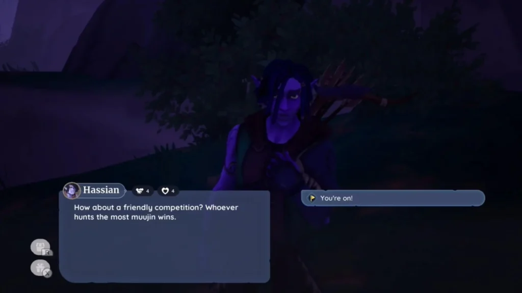 ask hassian out on a hunt