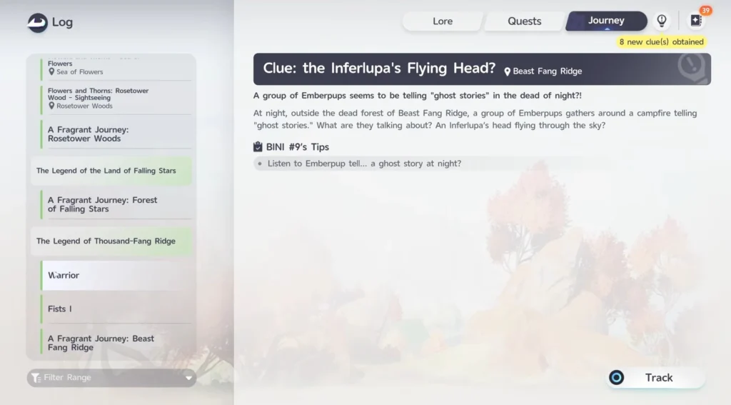 begin journey warrior quest in aniimo to unlock Inferlupa evolution