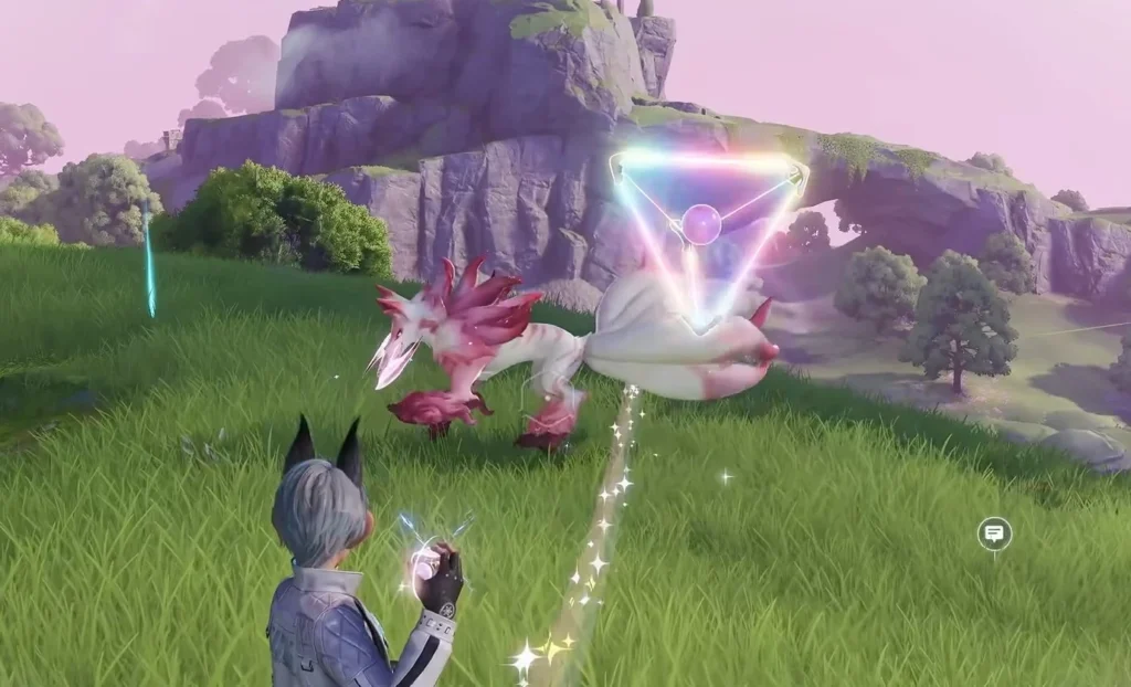 Use the Sparkling Cube to catch Prismana Glynsera