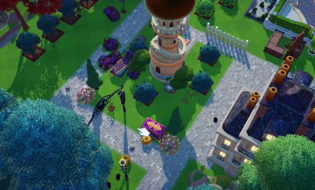 use the furniture mode to find the pumpkins easily
