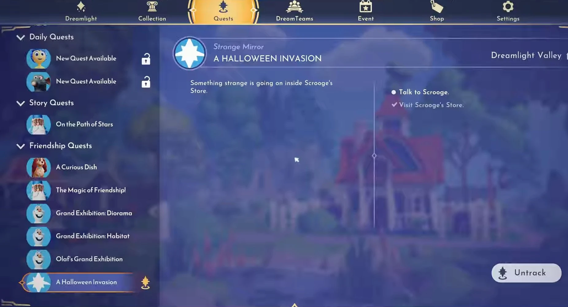 disney dreamlight valley a halloween invasion quest guide