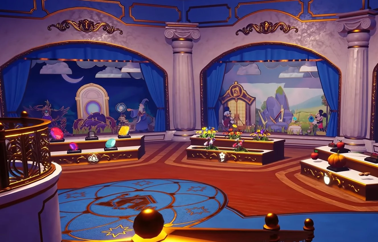 disney dreamlight valley grand exhibition plaza room guide