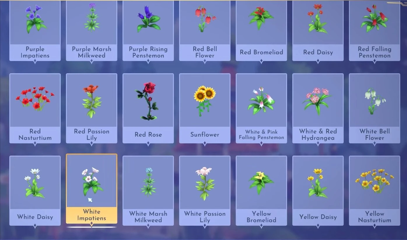disney dreamlight valley where to find white impatiens