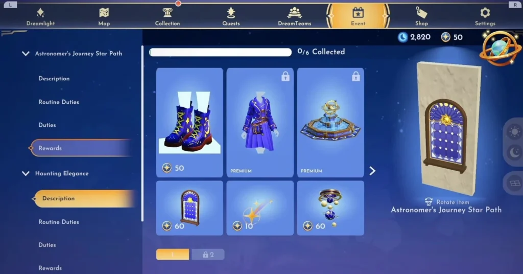 complete the Astronomer's Journey Star Path