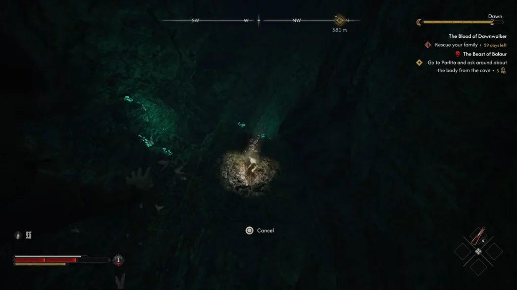 use the shadowstep ability to enter the secret room in the cave
