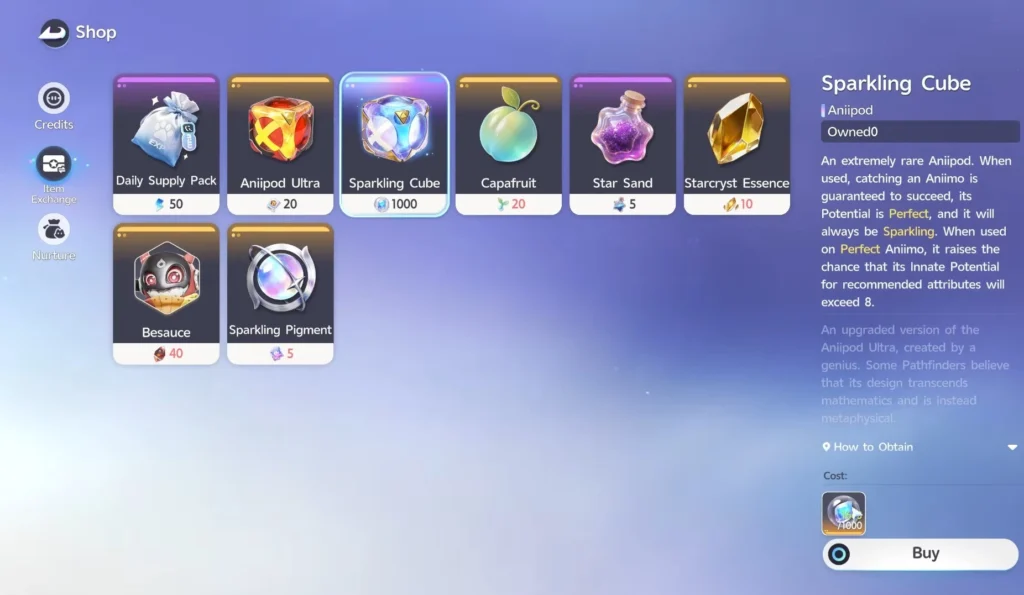 exchange sparkling crystals