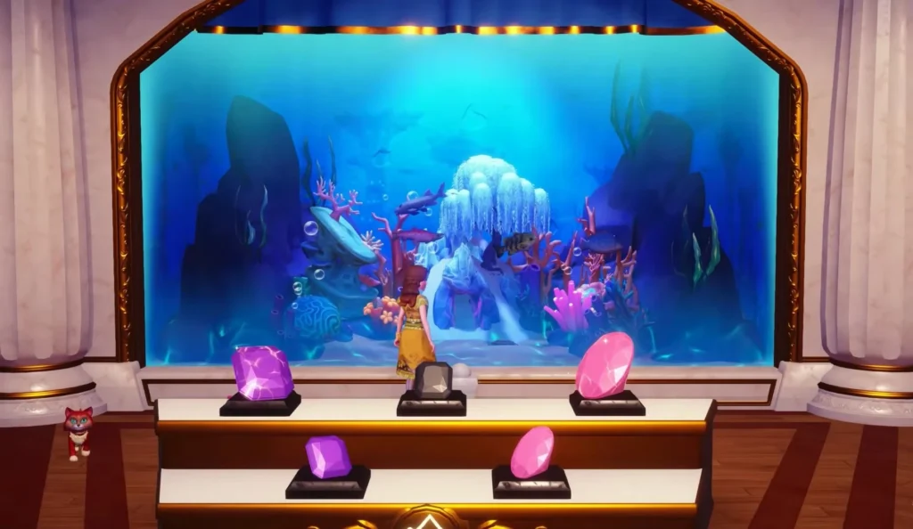 complete frosted heights aquarium display
