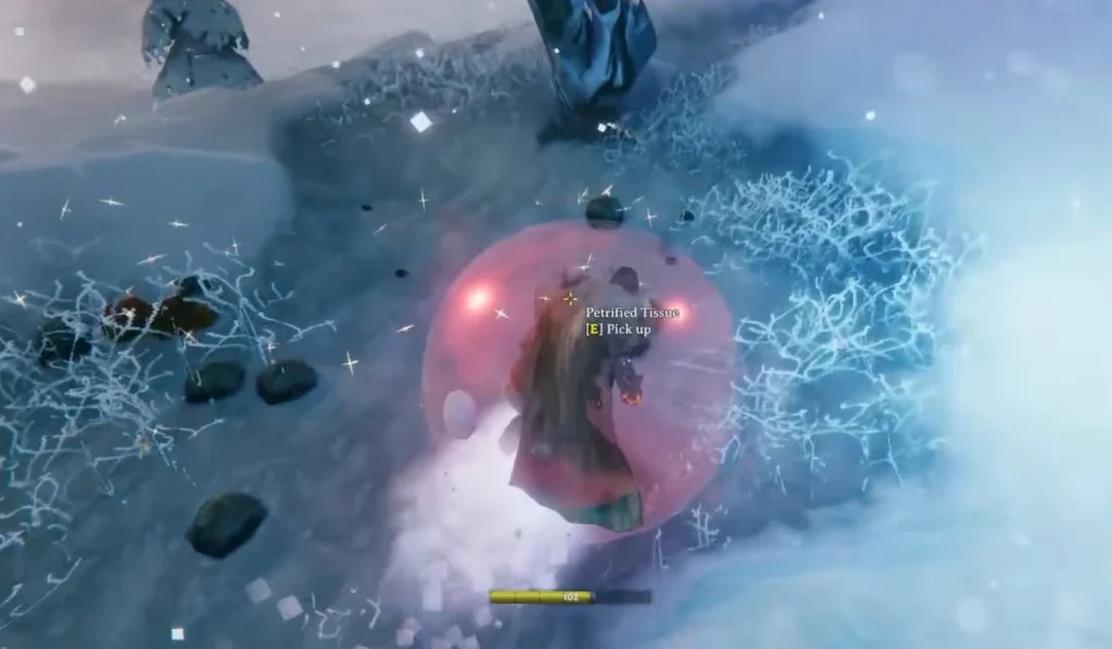 pick up petrified tissue from blowing up petrified gammeltroll