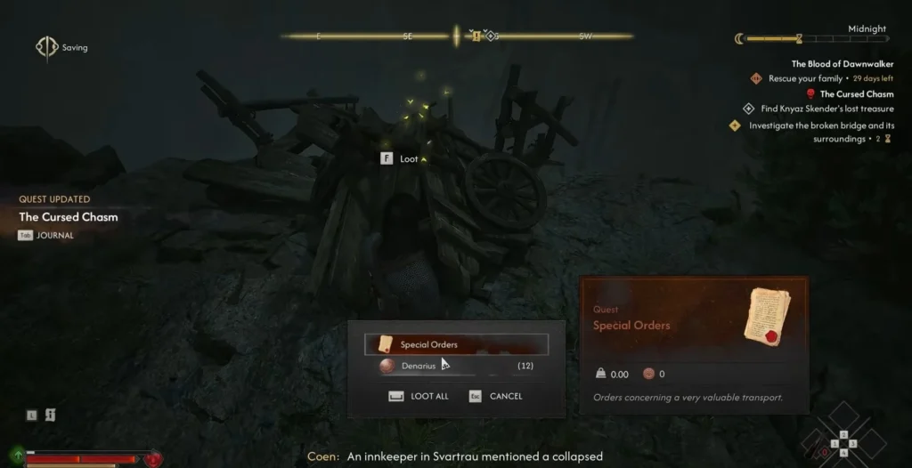 investigate the broken bridge