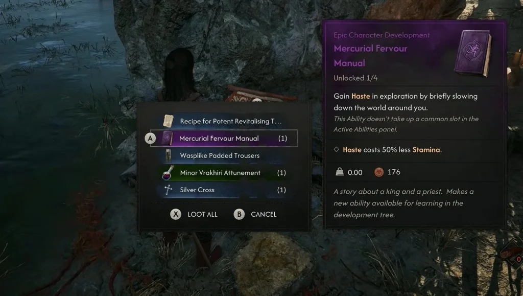 complete the ancient circle activity and loot the manual from the chest