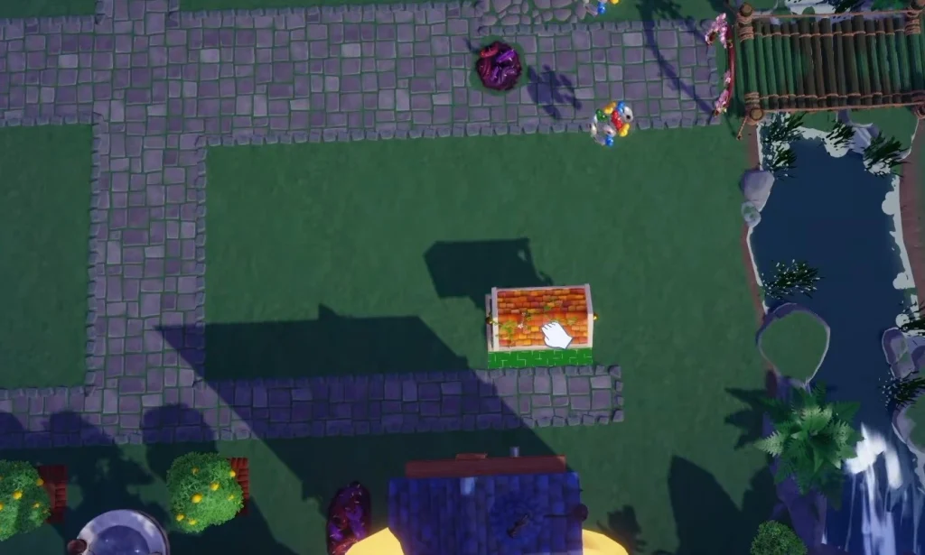 use the furniture mode to place the event board