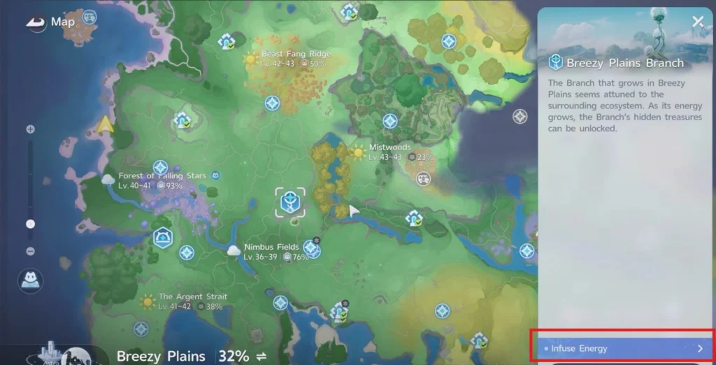 infuse energy on a region