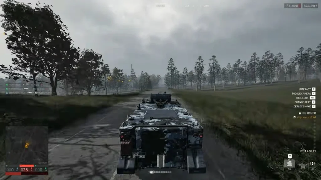 drive the mobile spawn vehicle to a safe place in the zone for your teammates to spawn