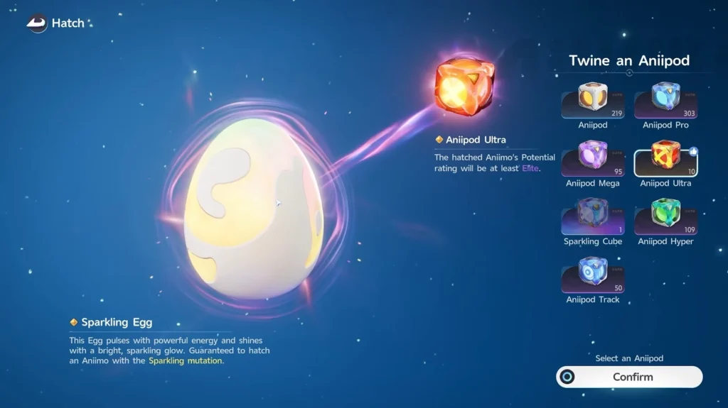 choose aniipod carefully to twine it with the eggs