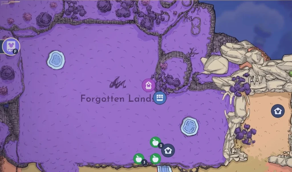 White Impatiens grow in the Forgotten Lands biome