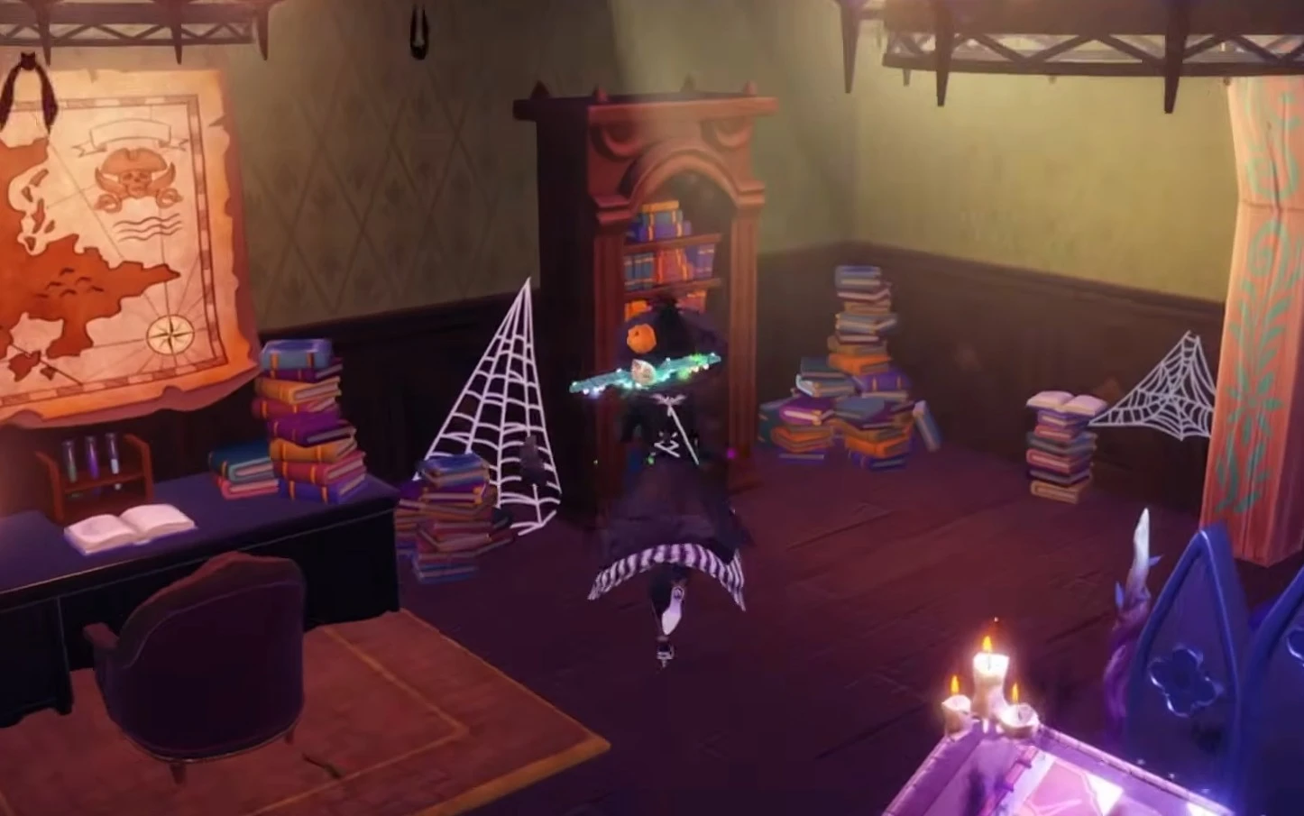 disney dreamlight valley how to solve haunted library puzzle
